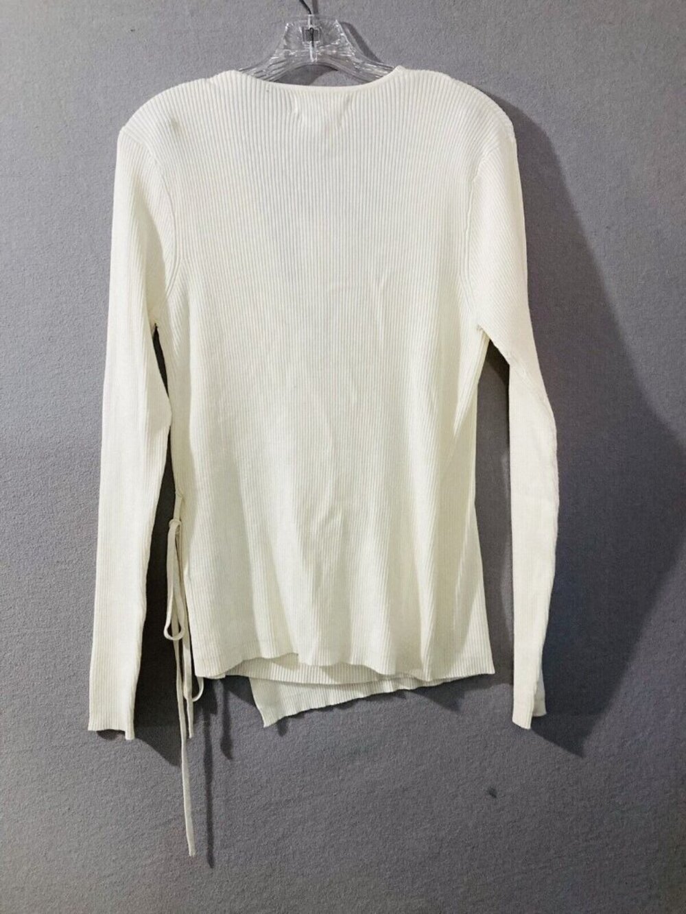 Native Youth Wrap Sweater Long Sleeve White Size 18 Ballet Core Cozy - Picture 3 of 4